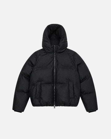 Hooded Puffer Jacket - Black