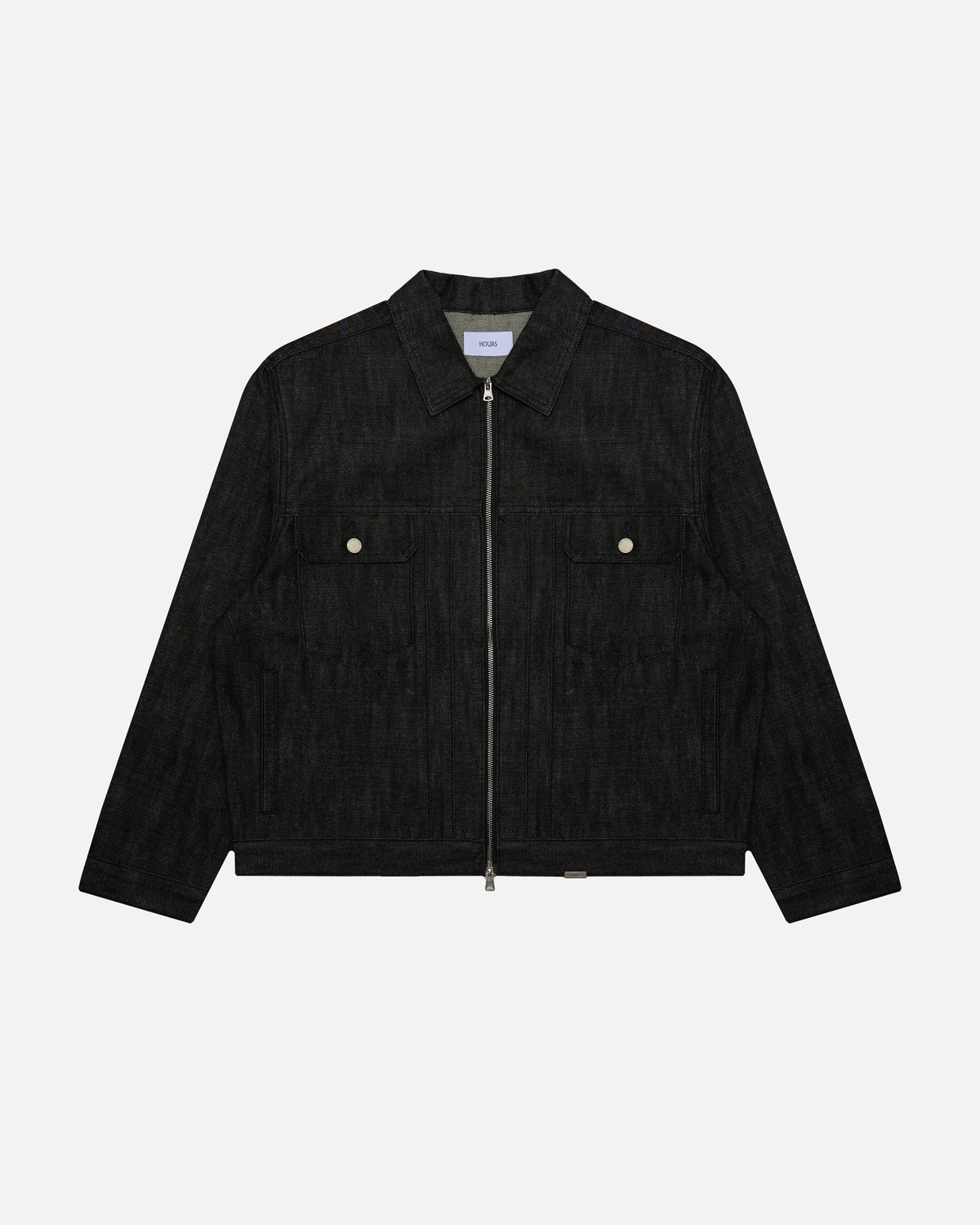 Raw Denim Jacket - Black
