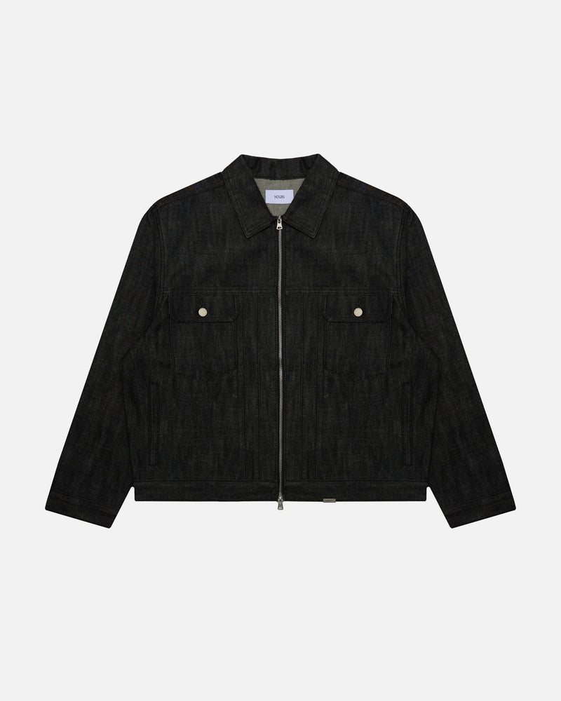Raw Denim Jacket - Black