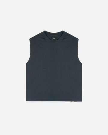 Cropped Tank Top - Washed Black