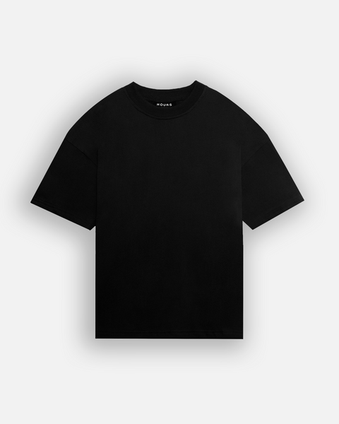 Drop Shoulder T-Shirt - Black – Hours