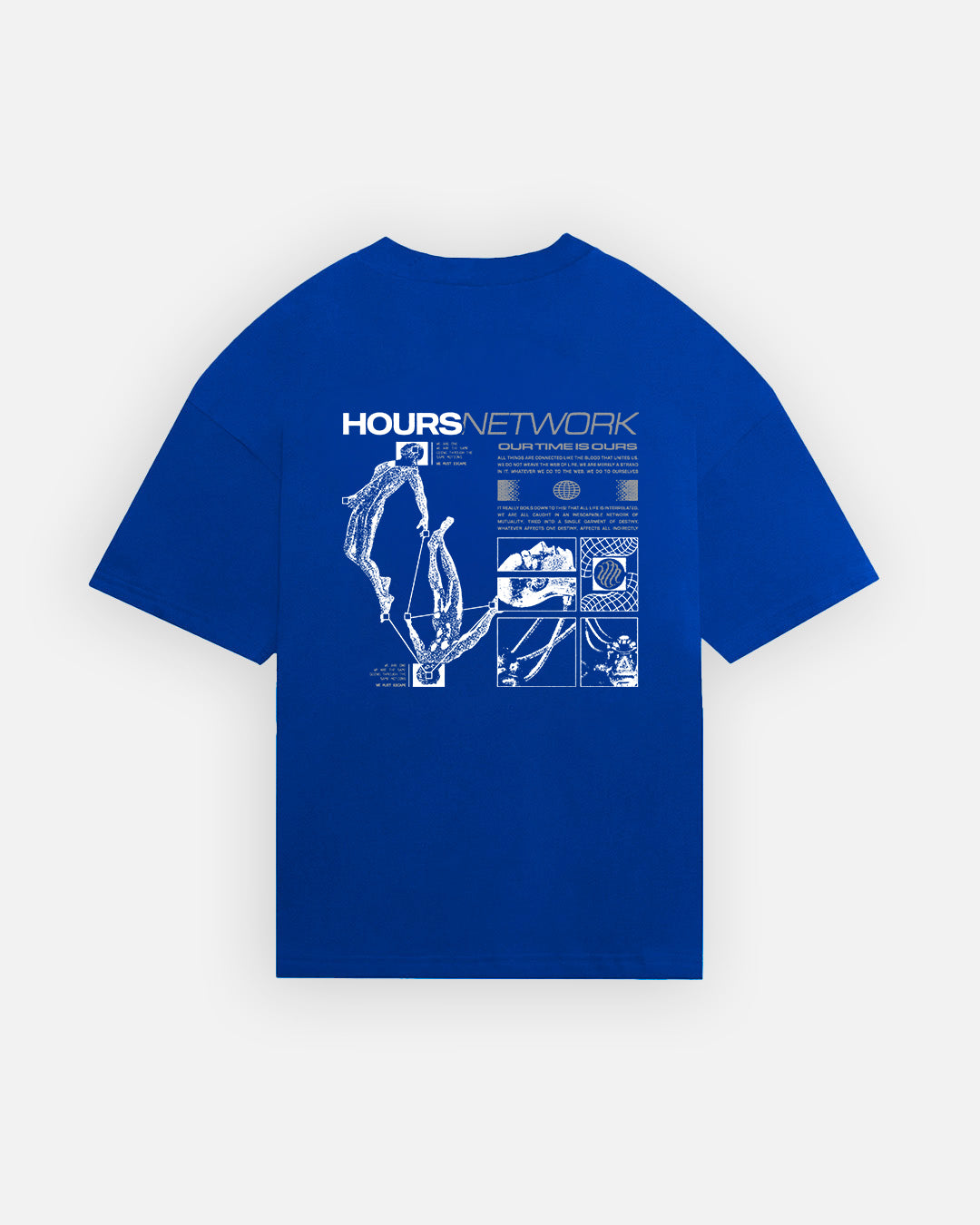 Hours Network T-Shirt - Royal Blue