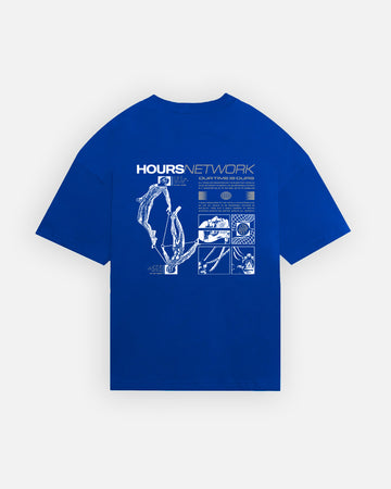 Hours Network T-Shirt - Royal Blue