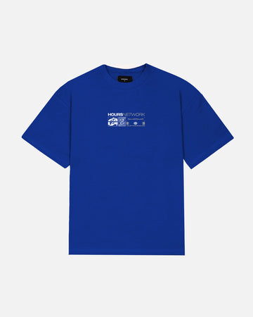 Hours Network T-Shirt - Royal Blue
