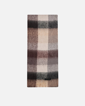 Oversized Scarf - Burgundy/Grey