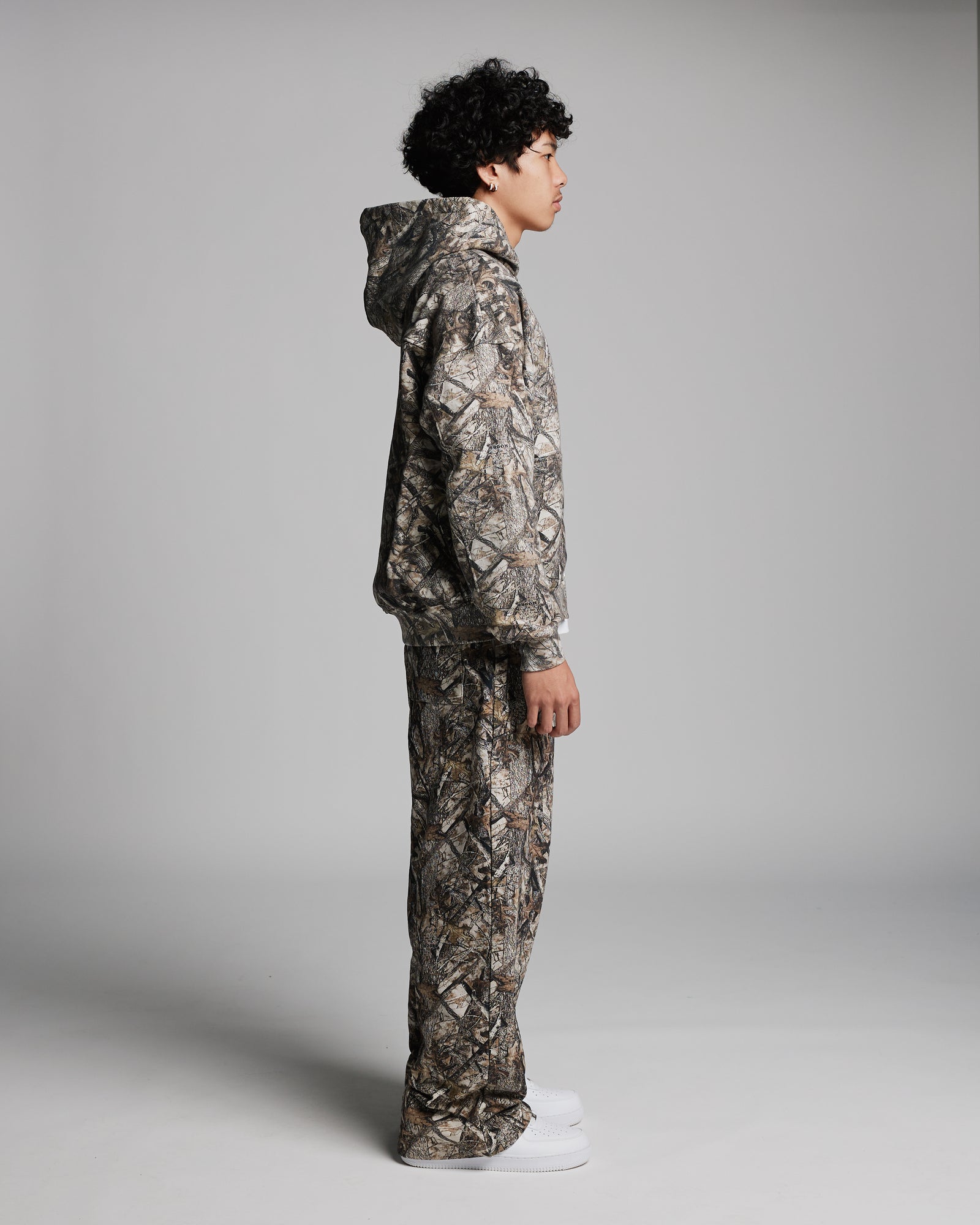Drop Shoulder Zip Hoodie - Camo – Hours