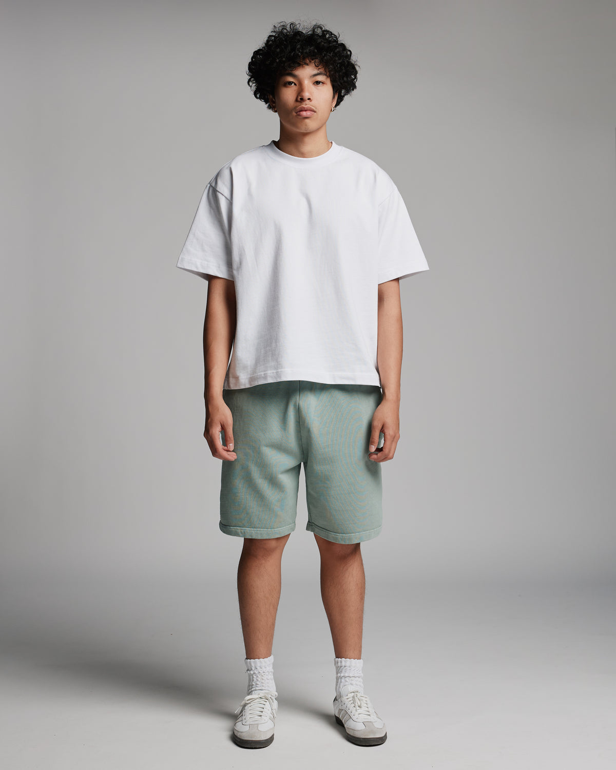 Cotton Shorts - Vintage Sage