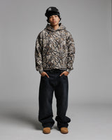 Drop Shoulder Hoodie - Camo