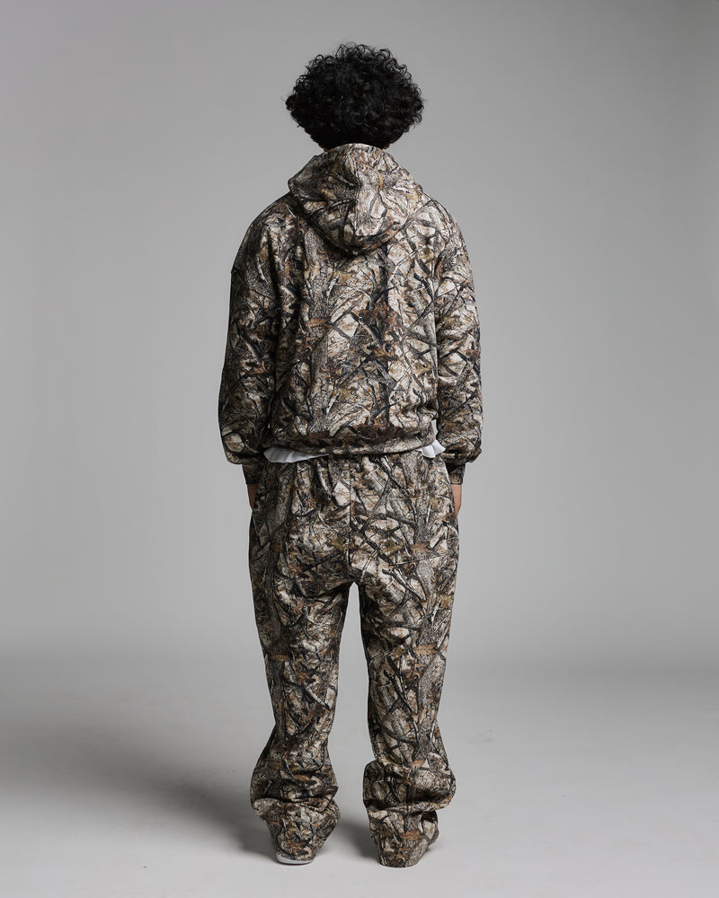 Drop Shoulder Hoodie - Camo