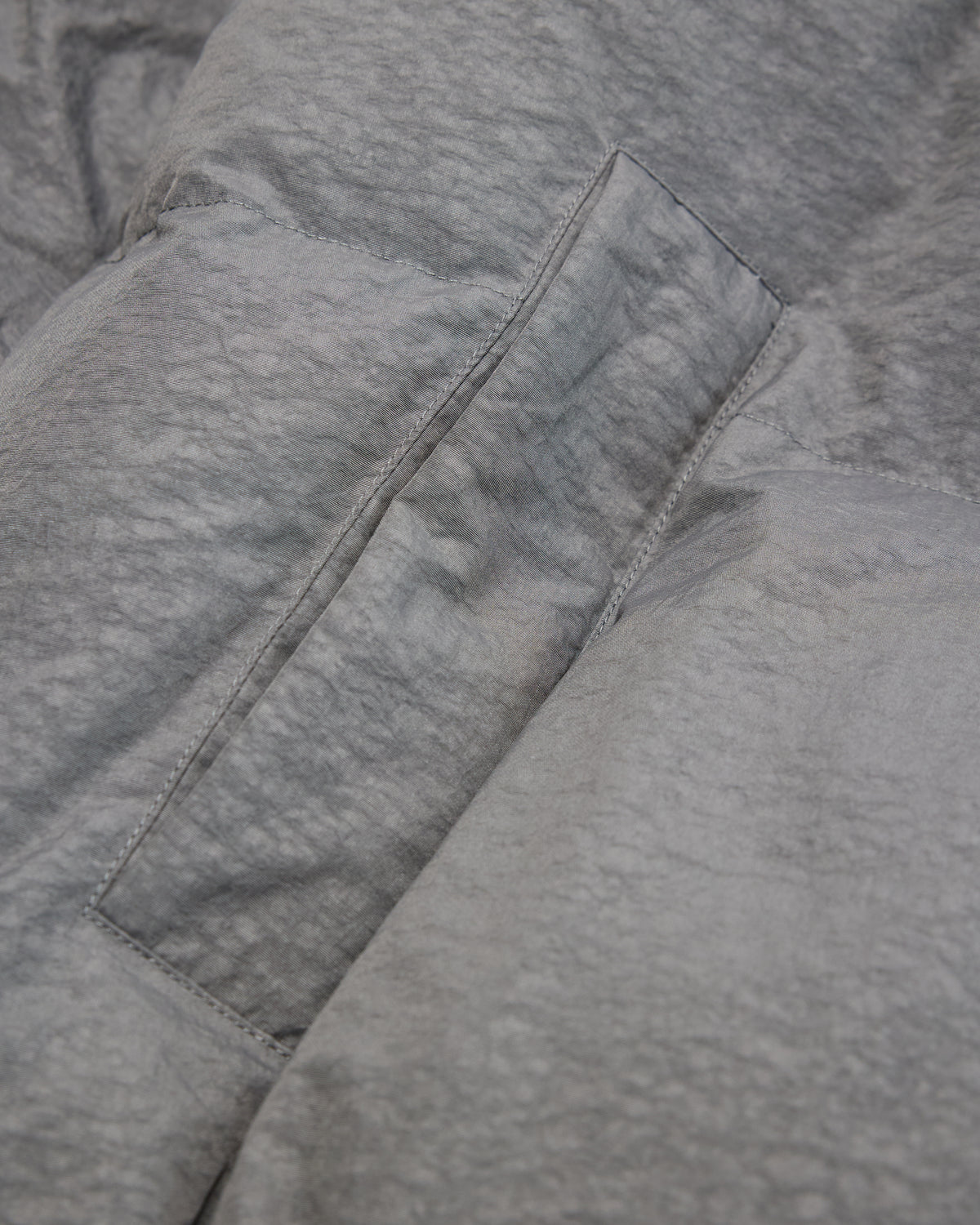 Hooded Puffer Jacket - Grey