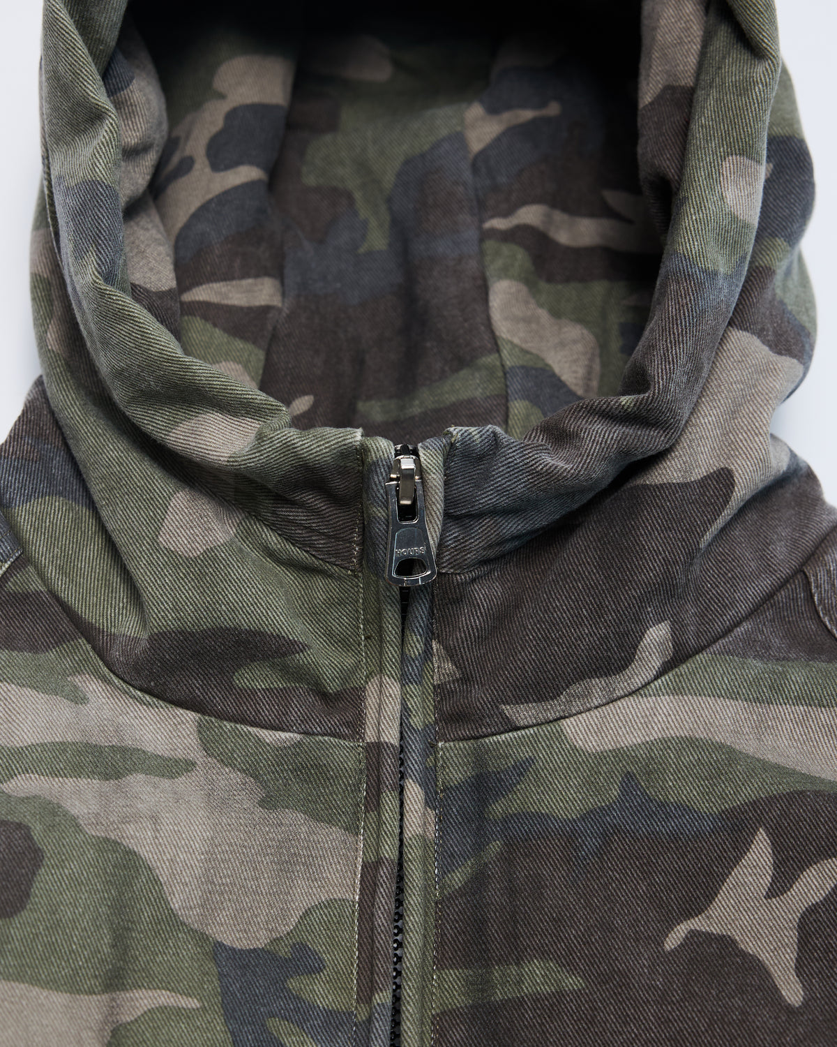 Hooded Canvas Jacket - Camo