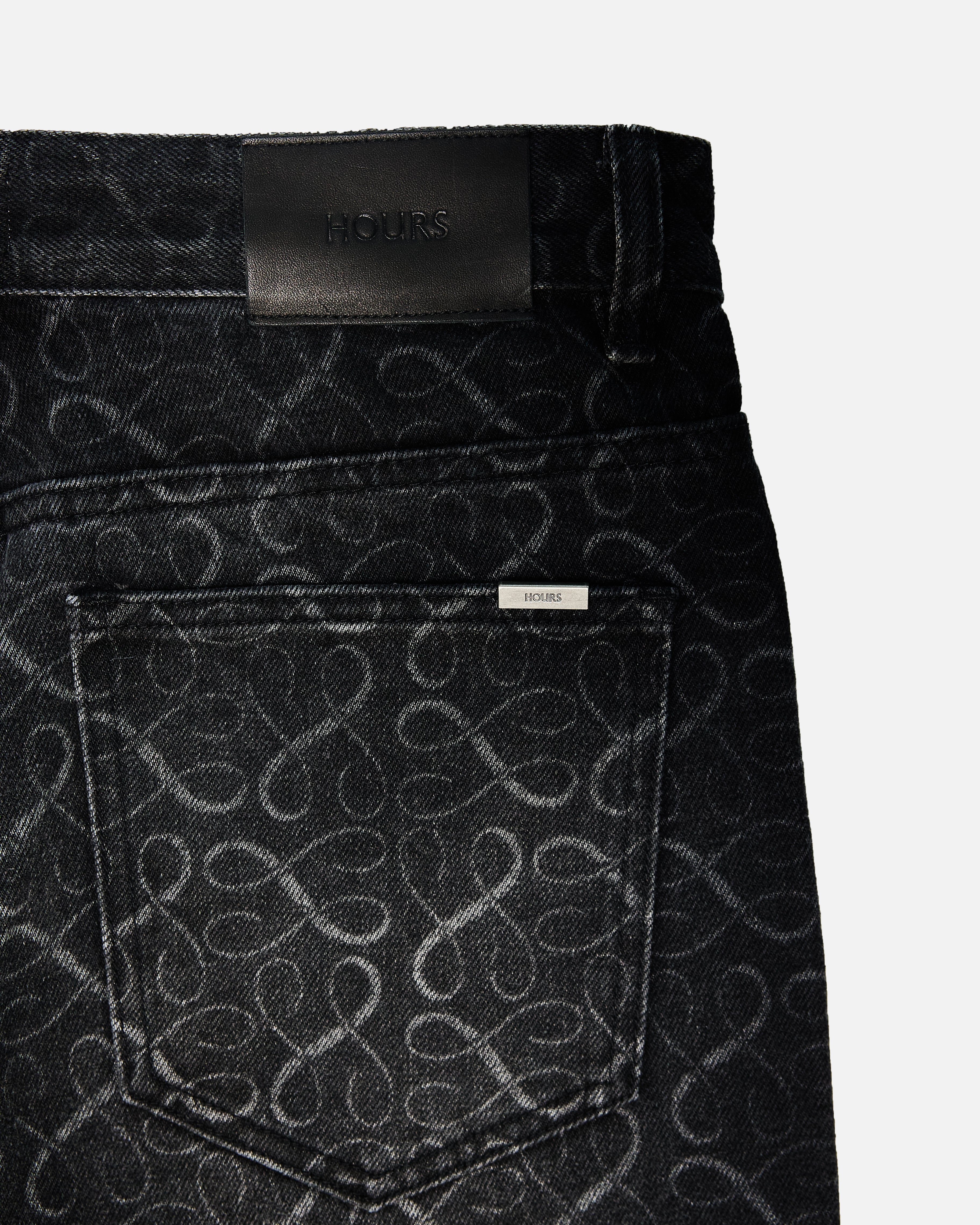Baggy Laser Denim - Washed Black