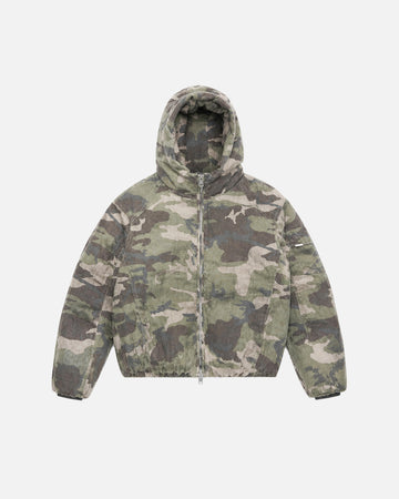 Hooded Canvas Jacket - Camo