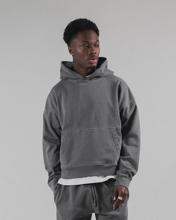 Cropped Hoodie - Vintage Grey