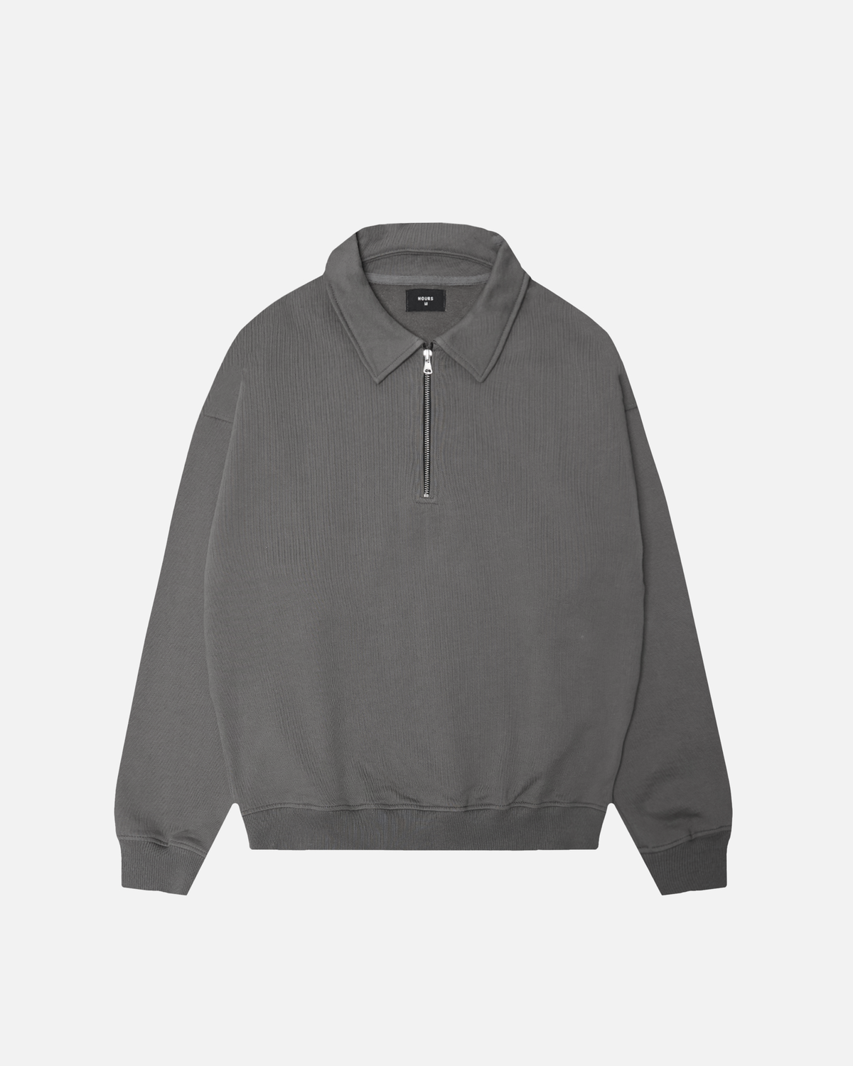 Drop Shoulder 1/4 Zip - Espresso