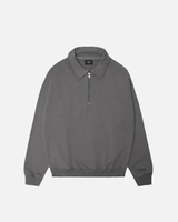 Drop Shoulder 1/4 Zip - Charcoal