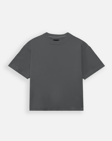 Cropped T-Shirt - Charcoal