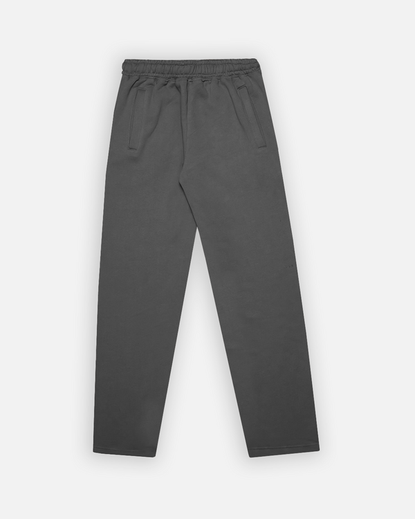 Open Bottom Sweatpants - Charcoal