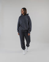 Drop Shoulder Hoodie - Vintage Navy