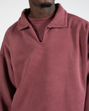 Collared Sweater - Vintage Burgundy