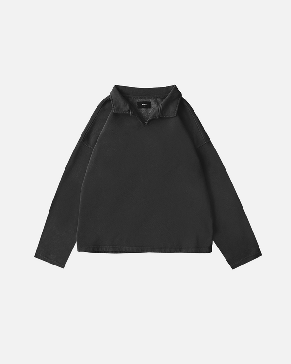 Collared Sweater - Vintage Black