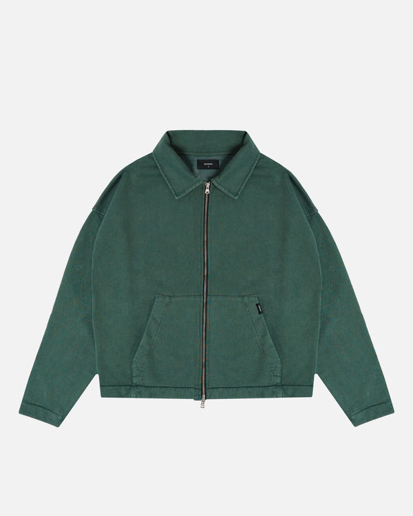 Collared Full Zip - Vintage Green