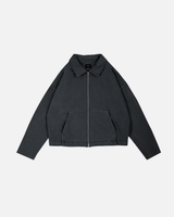 Collared Full Zip - Vintage Black