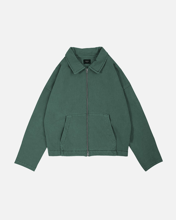 Collared Full Zip - Vintage Green