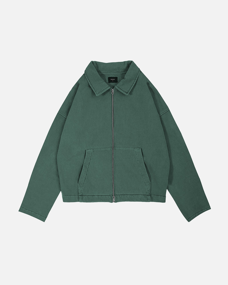 Collared Full Zip - Vintage Green