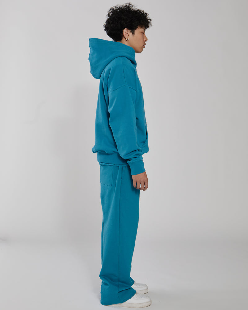 Drop Shoulder Hoodie - Laguna