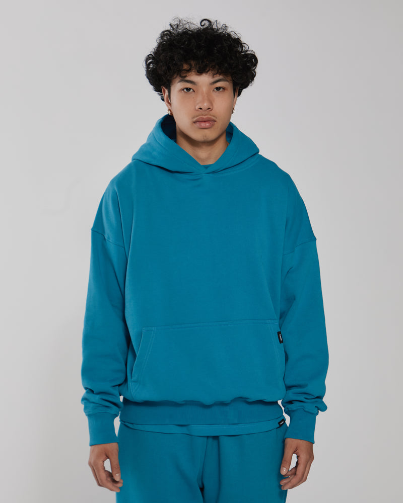 Drop Shoulder Hoodie - Laguna