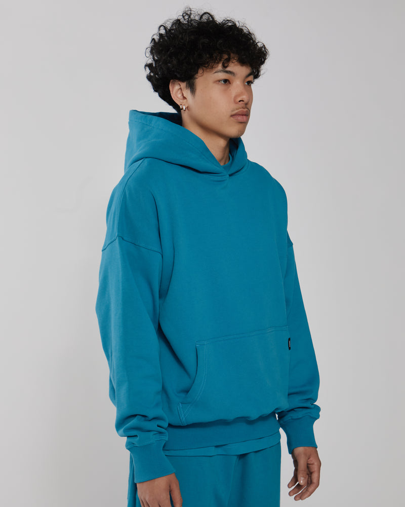 Drop Shoulder Hoodie - Laguna