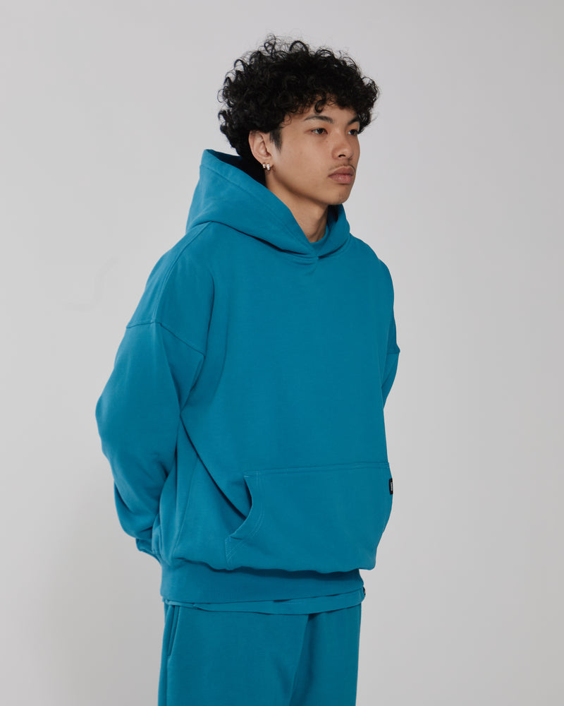 Drop Shoulder Hoodie - Laguna