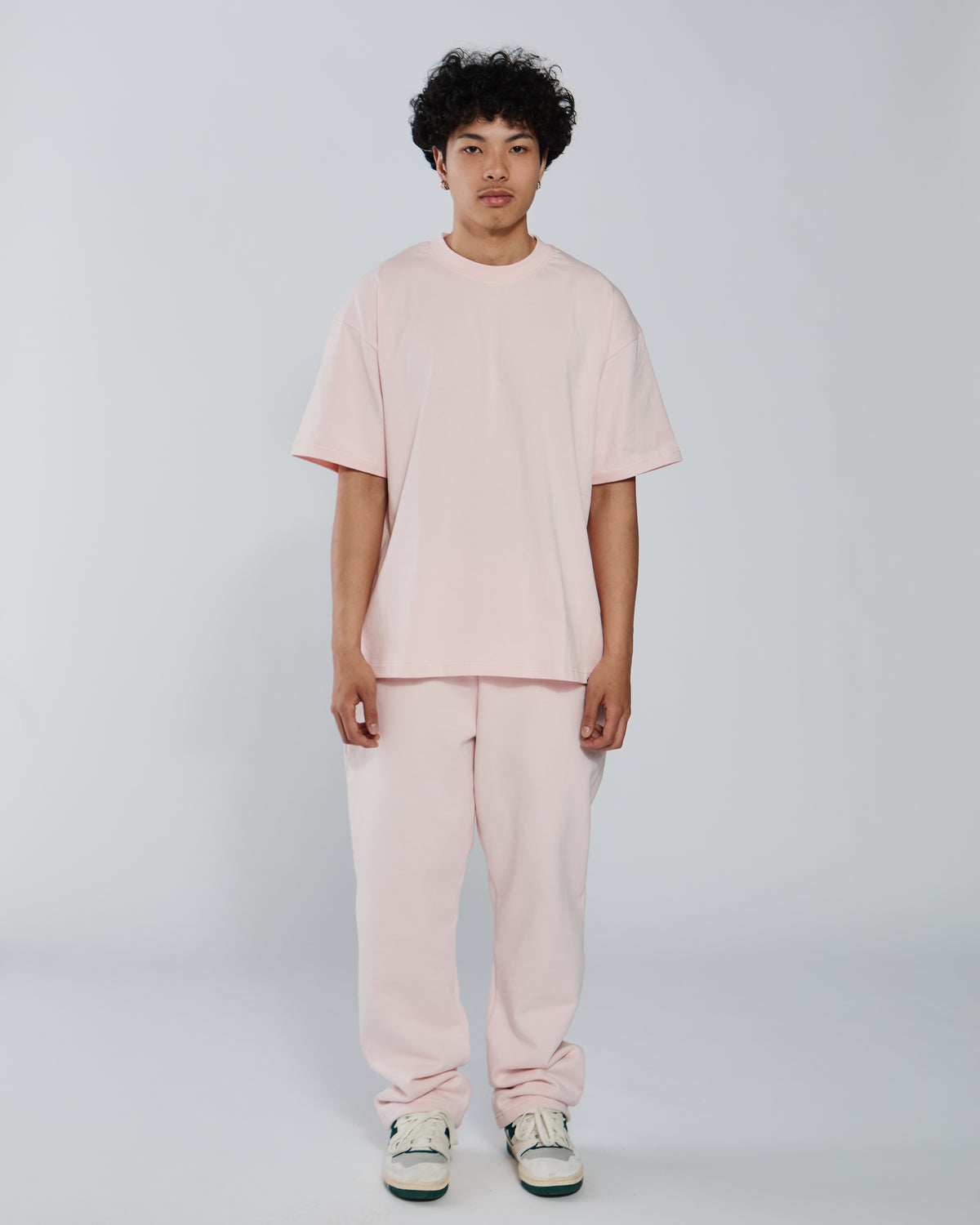Open Bottom Sweatpants - Blush