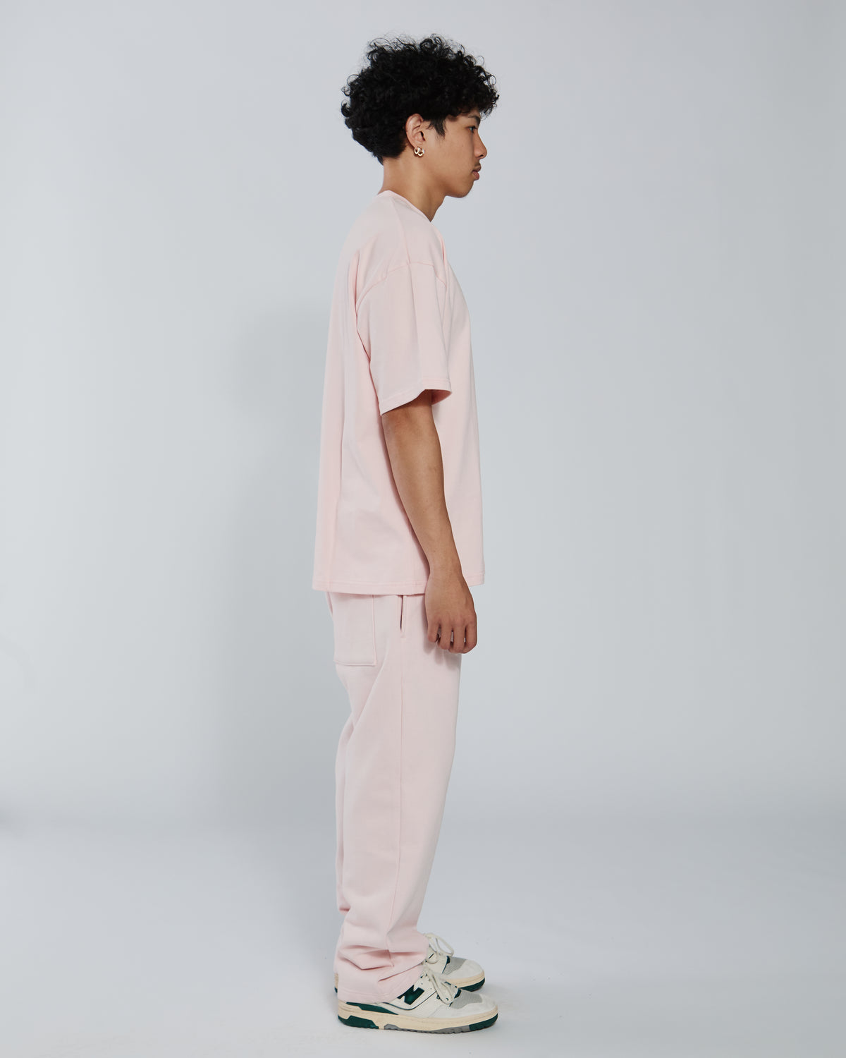 Open Bottom Sweatpants - Blush