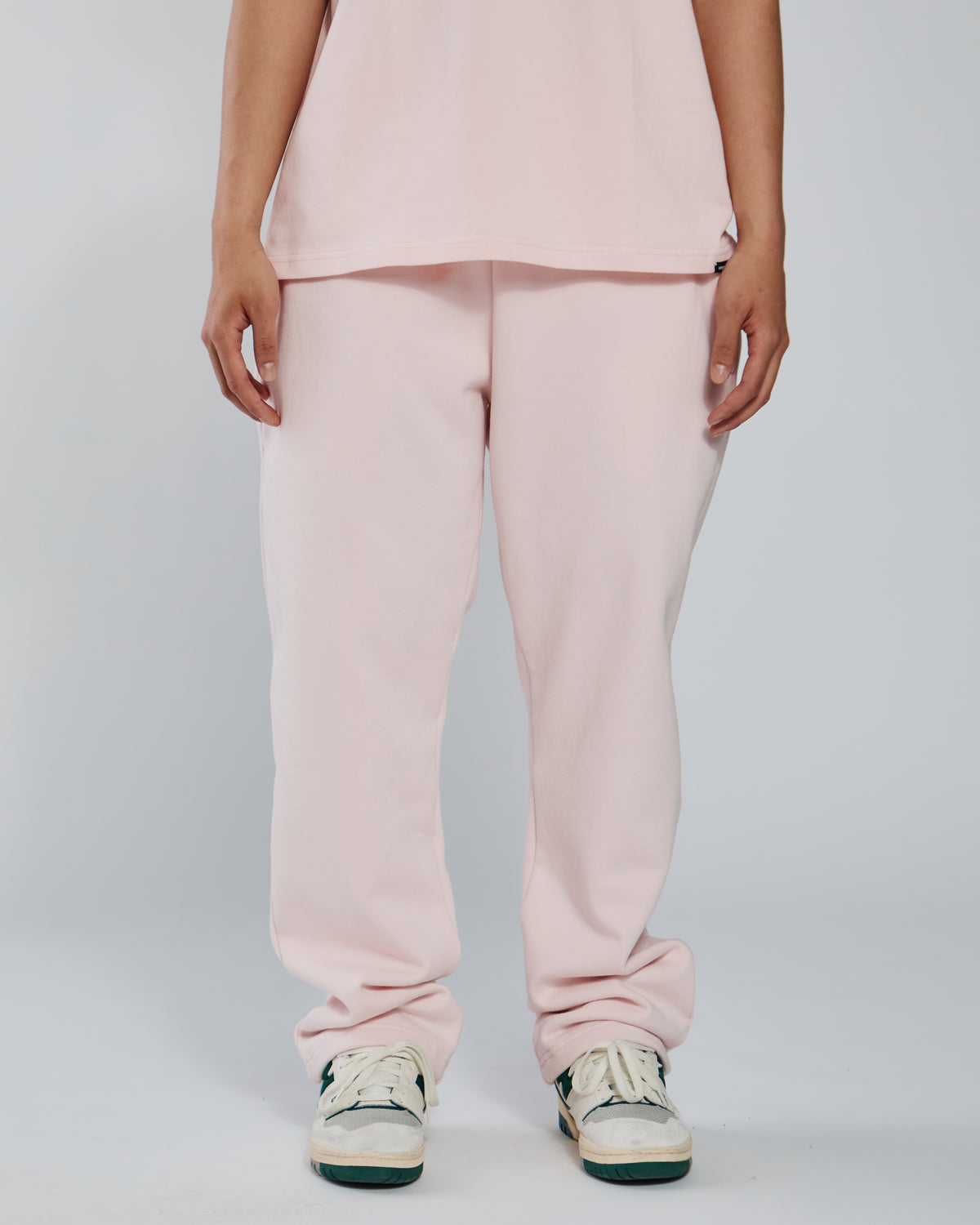 Open Bottom Sweatpants - Blush