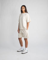 Drop Shoulder T-Shirt - Vintage Bone
