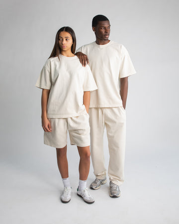 Open Bottom Sweatpants - Vintage Bone