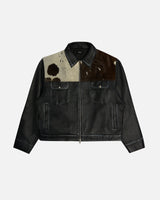 Cowhide Leather Jacket - Black