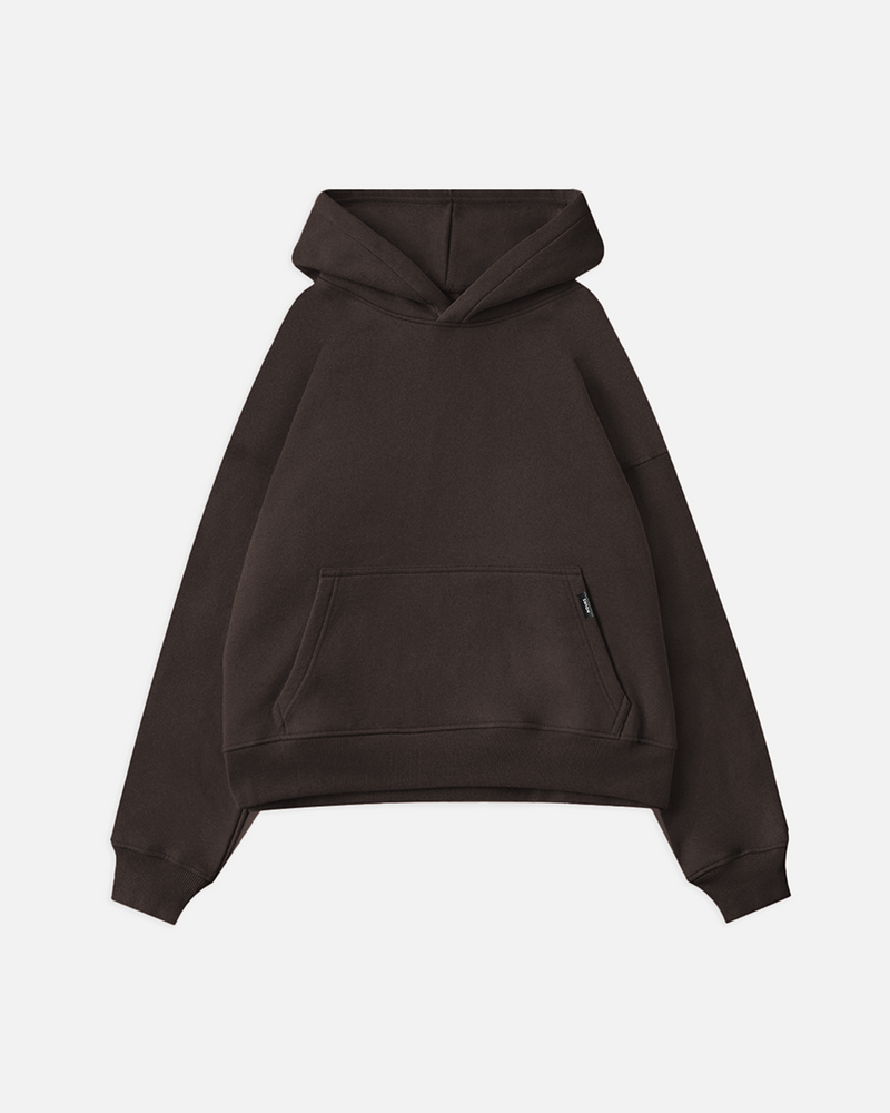 Cropped Hoodie - Espresso