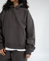 Cropped Hoodie - Espresso