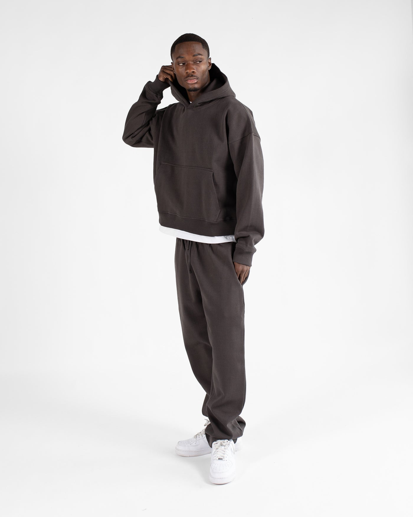 Cropped Hoodie - Espresso – Hours Cropped Hoodie - Espresso – Hours