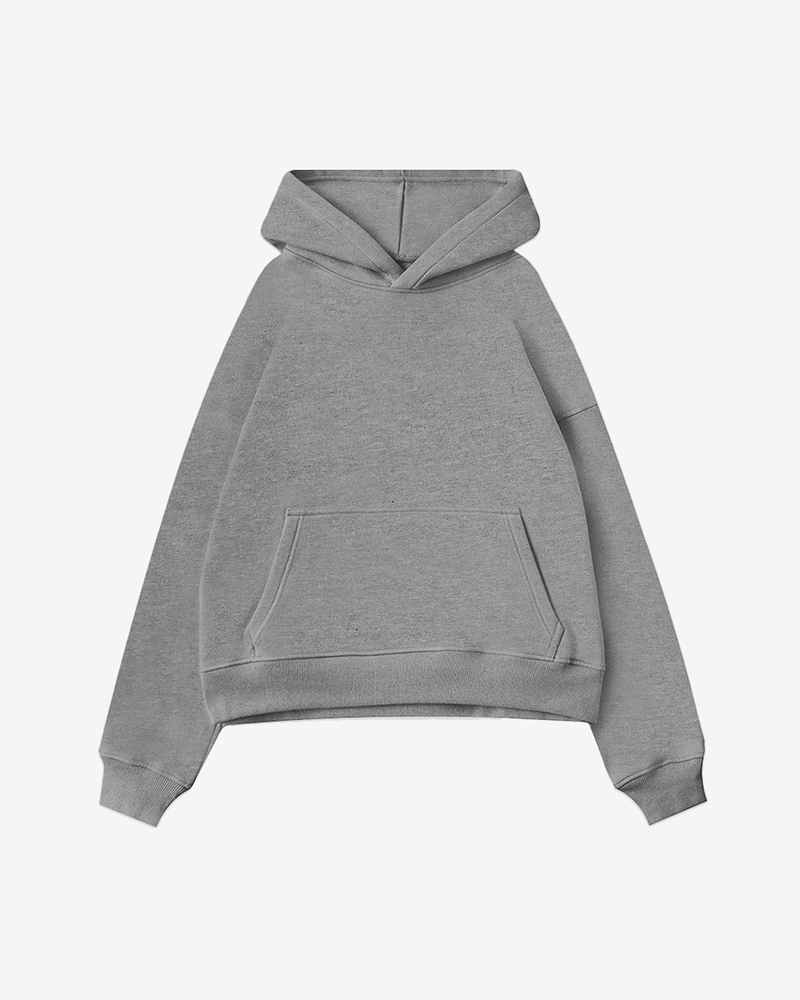 Cropped Hoodie - Grey