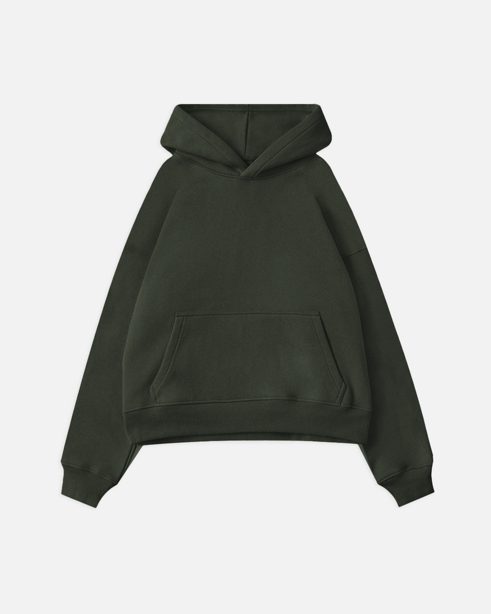 Cropped Hoodie Olive Hours