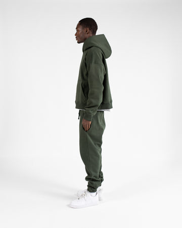 Cropped Hoodie - Olive