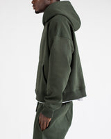 Cropped Hoodie - Olive