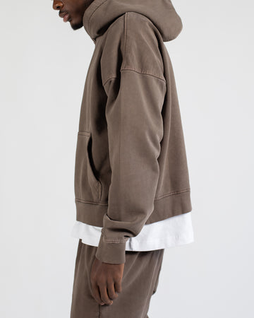 Cropped Hoodie - Vintage Brown