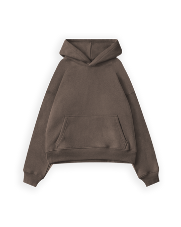 Cropped Hoodie - Vintage Brown