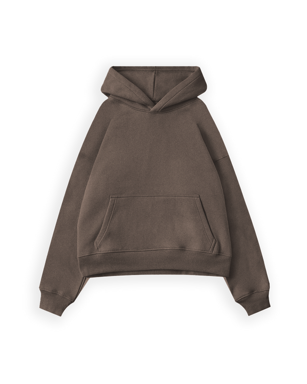 Cropped Hoodie - Vintage Brown