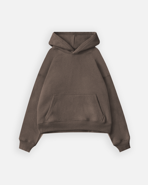 Cropped Hoodie - Vintage Brown